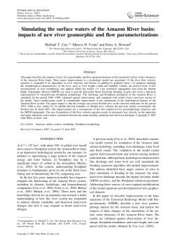 Simulating the surface waters of the Amazon River basin: impacts of