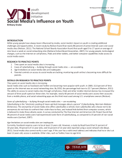 Social Media`s Influence on Youth