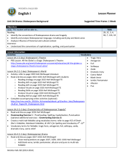 English I - Wichita Falls ISD