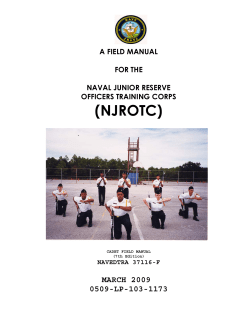 Cadet Field Manual - Central High School NJROTC