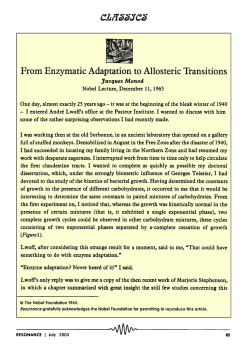 From Enzymatic Adaptation to Allosteric Transitions