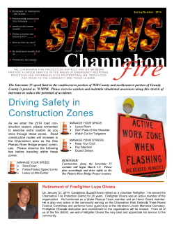 2014 Spring Summer - Channahon Fire Protection District