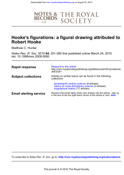 Robert Hooke Hooke`s figurations: a figural drawing attributed to