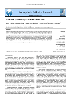 Atmospheric Pollution Research - UC Berkeley Superfund Research