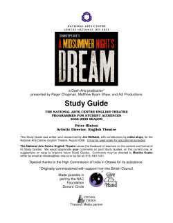 A Midsummer Night`s Dream Study Guide