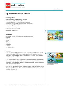 My Favourite Place to Live