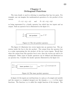 Chapter 2 Orthogonal Functions