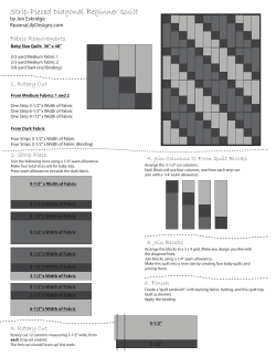 Strip-Pieced Diagonal Beginner Quilt