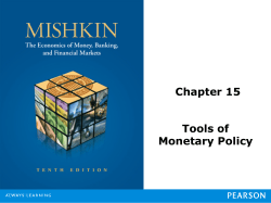 Chapter 15 Tools of Monetary Policy