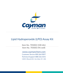 Lipid Hydroperoxide (LPO) Assay Kit