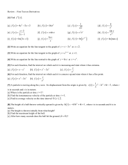 f x &prime; 4 5 3 f x x x = - + 16 f x = f x x x = f x xe = ln 3 1 f x x = + ln f x e