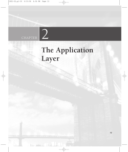 The Application Layer