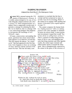 sonnet 146 study - "fading mansion"