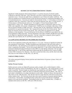 Significant weather prognostic charts
