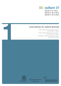 Local policies for cultural diversity