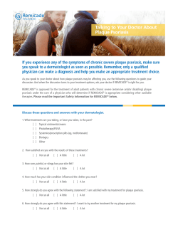 Talking to Your Doctor About Plaque Psoriasis