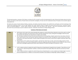 Al-Bayan Bilingual School &ndash; Science Curriculum