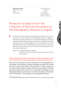 Protection of objects from the Collection of Musical Instruments at