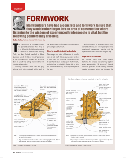 FORMWORK
