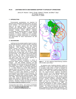 INTRODUCTION: Lightning is the most threatening weather