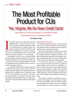 The most Profitable Product for cUs