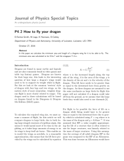 Journal of Physics Special Topics