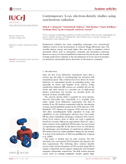Contemporary X-ray electron-density studies using synchrotron
