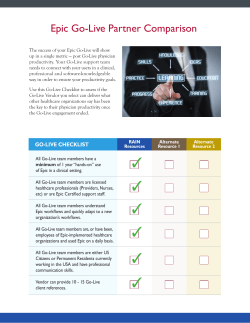 Epic Go-Live Partner Comparison