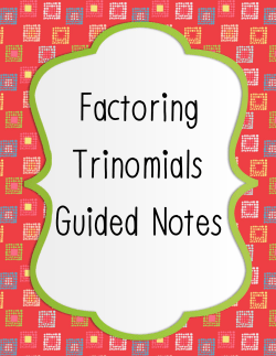 Guided notes with practice and answers
