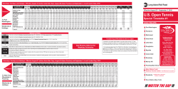 LIRR US Open Tennis Special Timetable