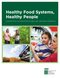 Healthy Food Systems, Healthy People