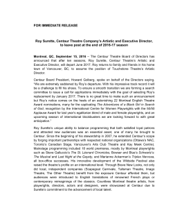 SuretteResignationPrRel Final Final