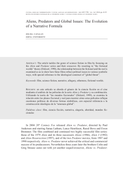 Aliens, Predators and Global Issues: The Evolution - e