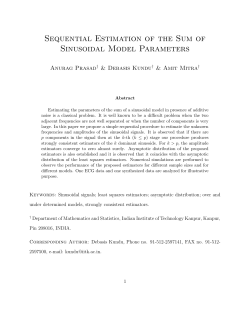 Sequential Estimation of the Sum of Sinusoidal Model