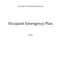 Occupant Emergency Plan - CSM Ready