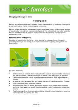 5-3 Managing waterways on farms - Fencing