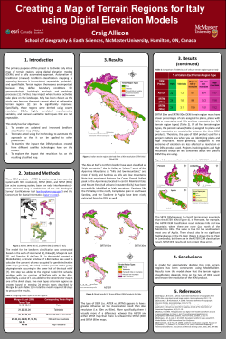 Creating a Map of Terrain Regions for Italy