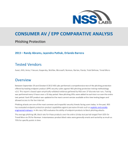 NSS Labs Endpoint Phishing Protection Comparative