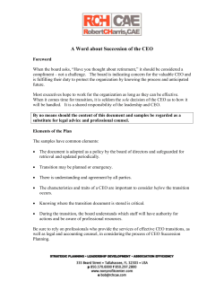 Guide for Succession Planning - National Association of Realtors