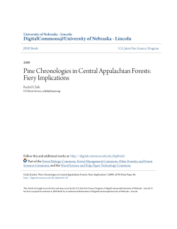 Pine Chronologies in Central Appalachian Forests: Fiery Implications