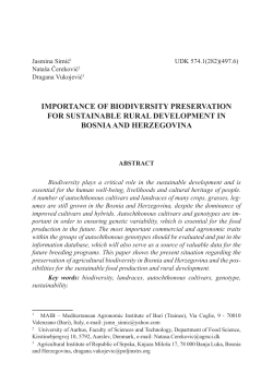 importance of biodiversity preservation for sustainable rural