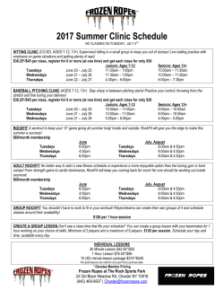 Born to Hit (ages 3-4) $70/$60* Per session