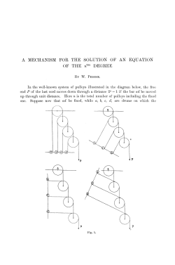 A MECHANISM FOR THE SOLUTION OF AN EQUATION OF THE