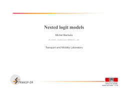 Nested logit models - Transp-Or