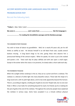 ACCENT MODIFICATION AND LANGUAGE ANALYSIS SERVICE