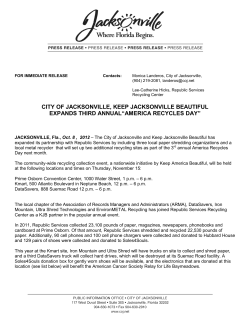 city of jacksonville, keep jacksonville beautiful expands third