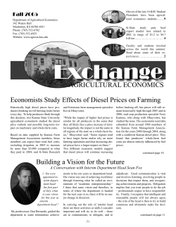 05 exchange - Agricultural Economics | Kansas State University