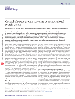 Control of repeat-protein curvature by