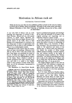 Motivation in African rock art