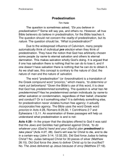 Predestination
